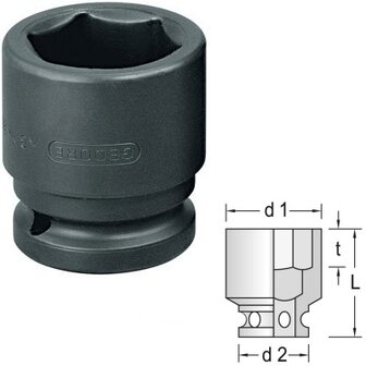 Dowidat 3/4&quot; slagmoerdop 15mm